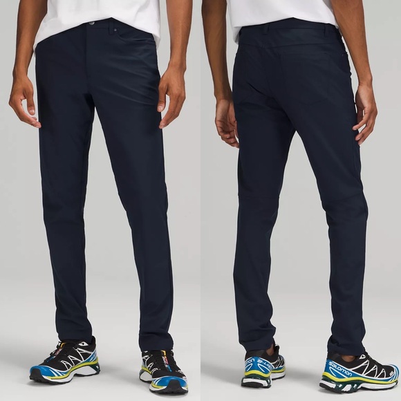 Lululemon Men's Blue ABC Slim-fit 5 Pocket Pant Warpstreme Short 32